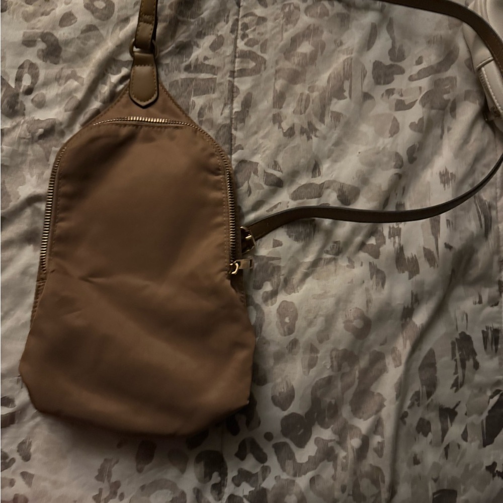 A New Day Brown Belt Bag with Minimalist Design